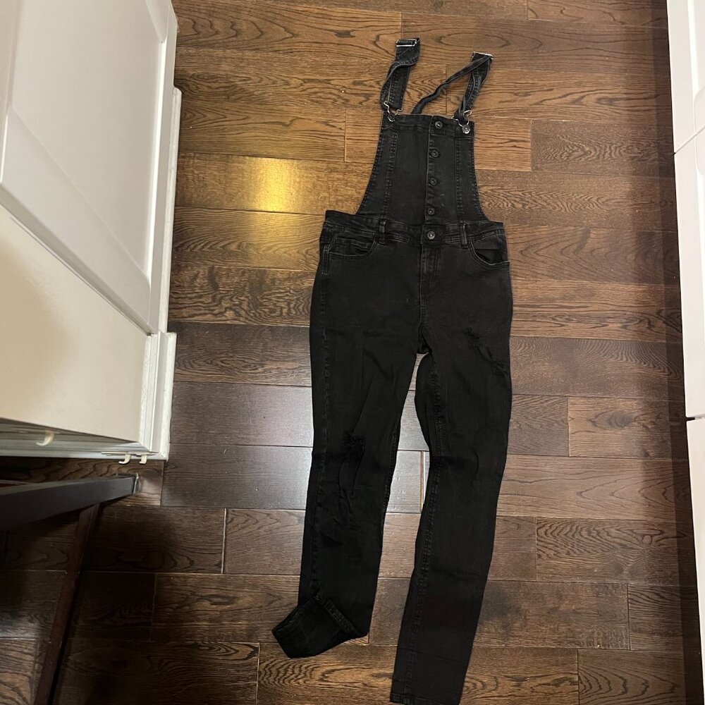 black overalls